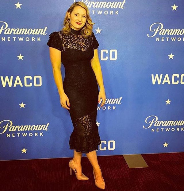 LA Actress Kimberly Bigsby wears Georgy Collection to WACO premiere