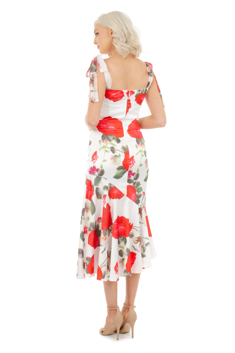 BIANCA DRESS - WHITE FLORAL - GEORGY COLLECTION
