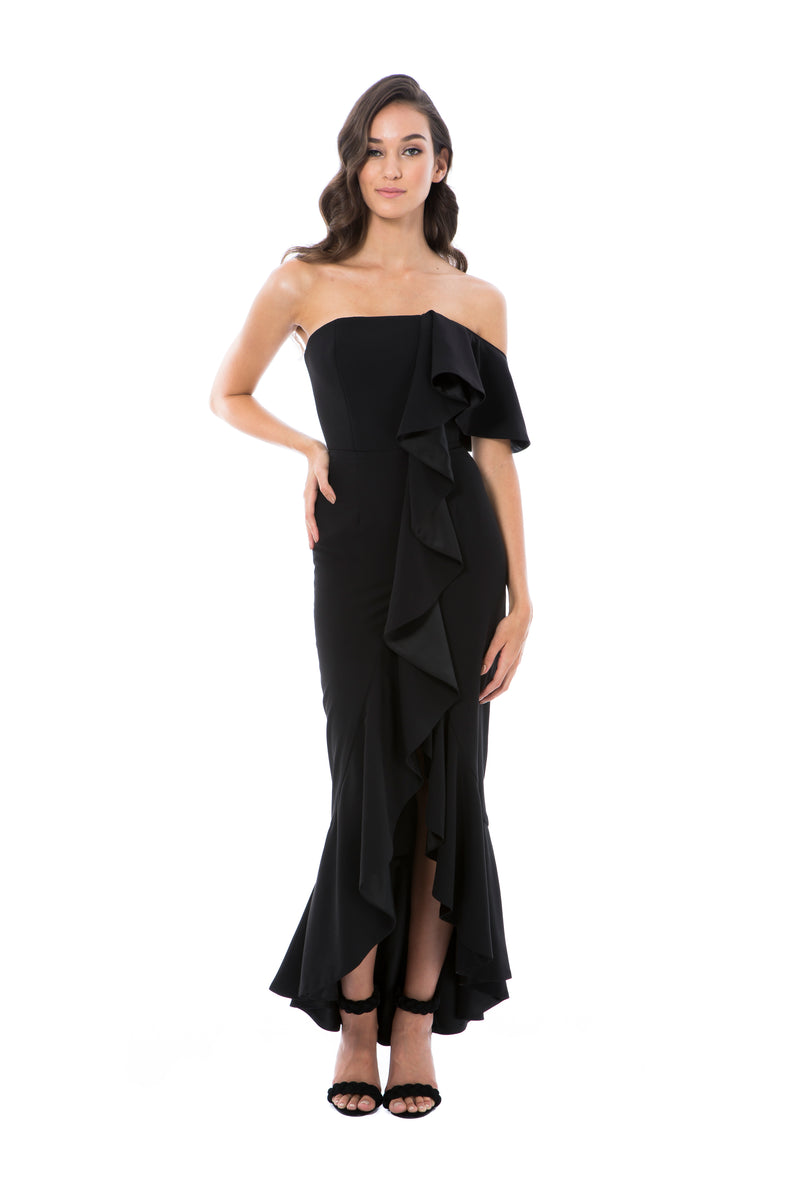 VALENTINA GOWN - BLACK - GEORGY COLLECTION